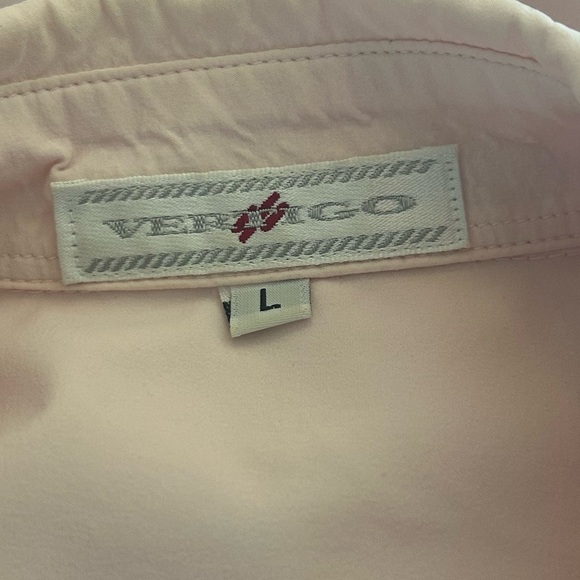 Vertigo Paris | Pale Pink Tailored Look Button Down Size L - Picture 3 of 3